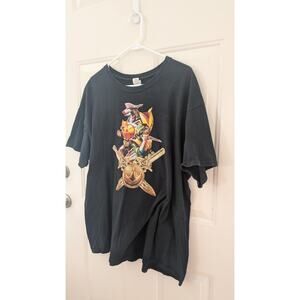 Power Rangers Vintage Gildan T Shirt XL, Black